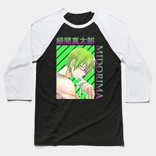 Shintaro Midorima Kuroko No Basket Baseball T-Shirt by HammiltenJohn